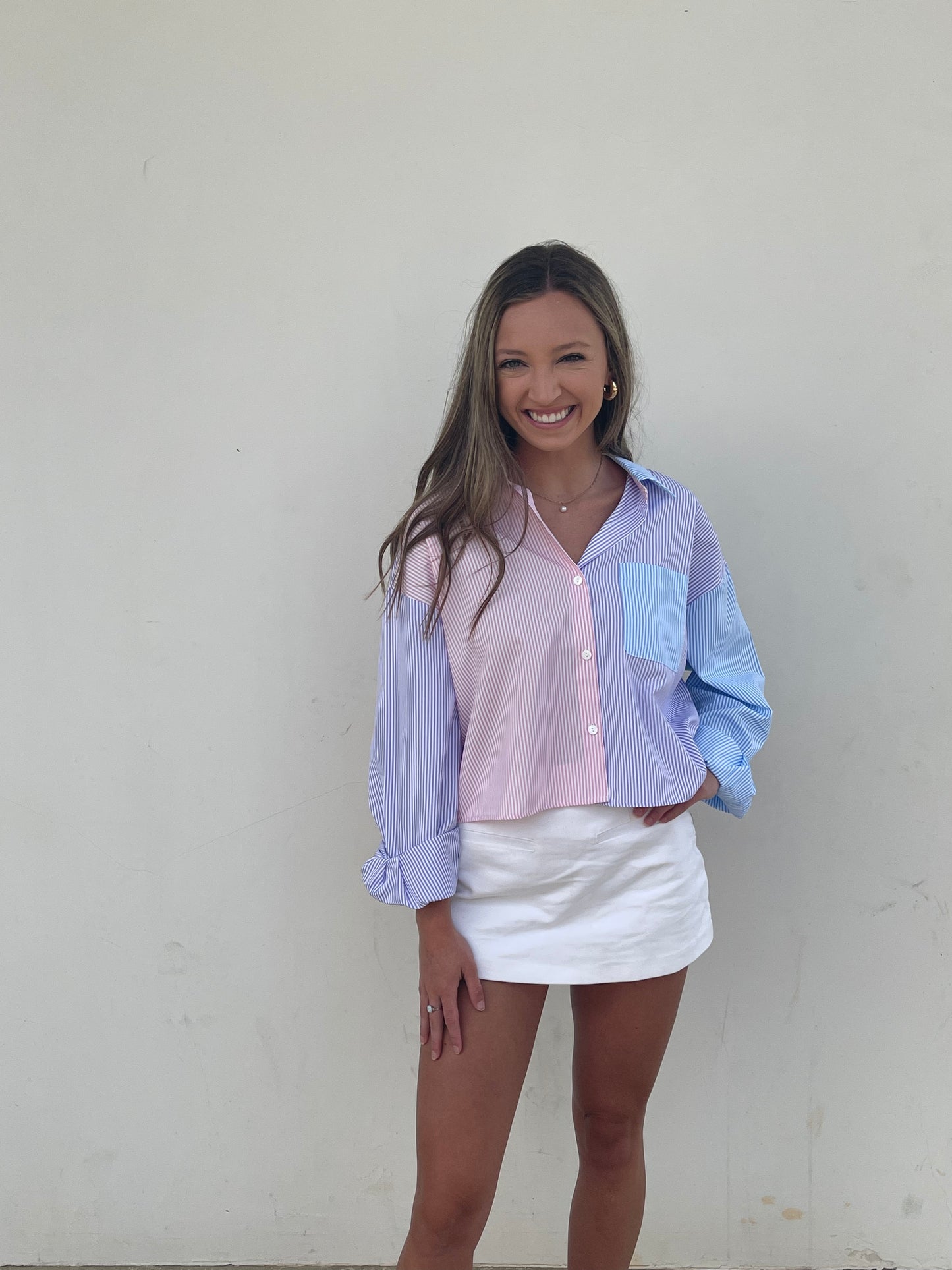 Caroline Striped Button Down