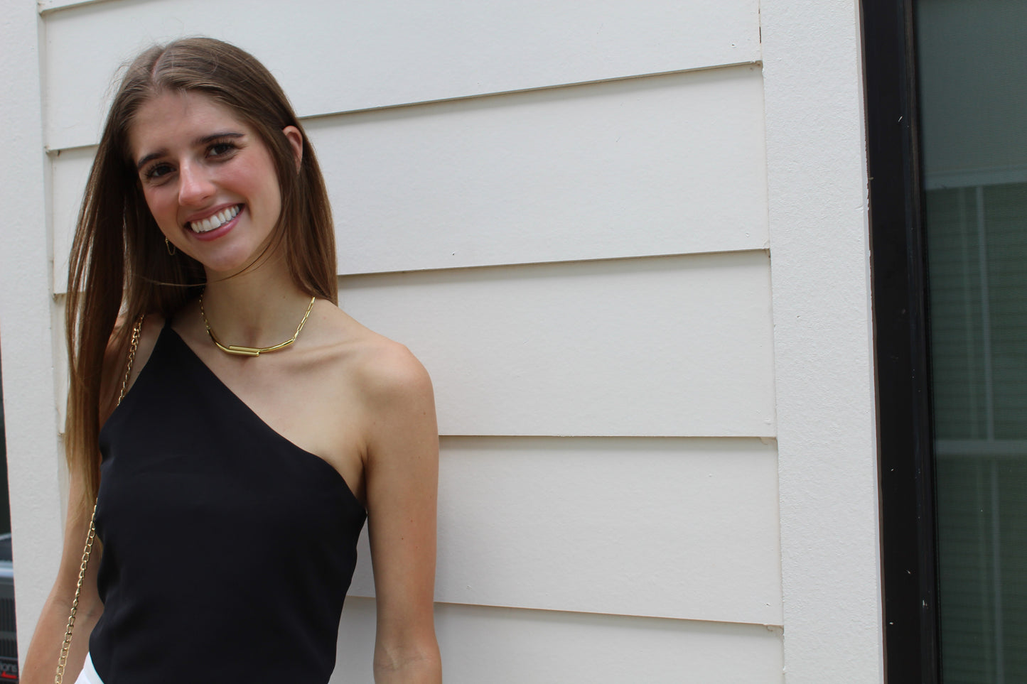 Paige Black Asymmetrical Top