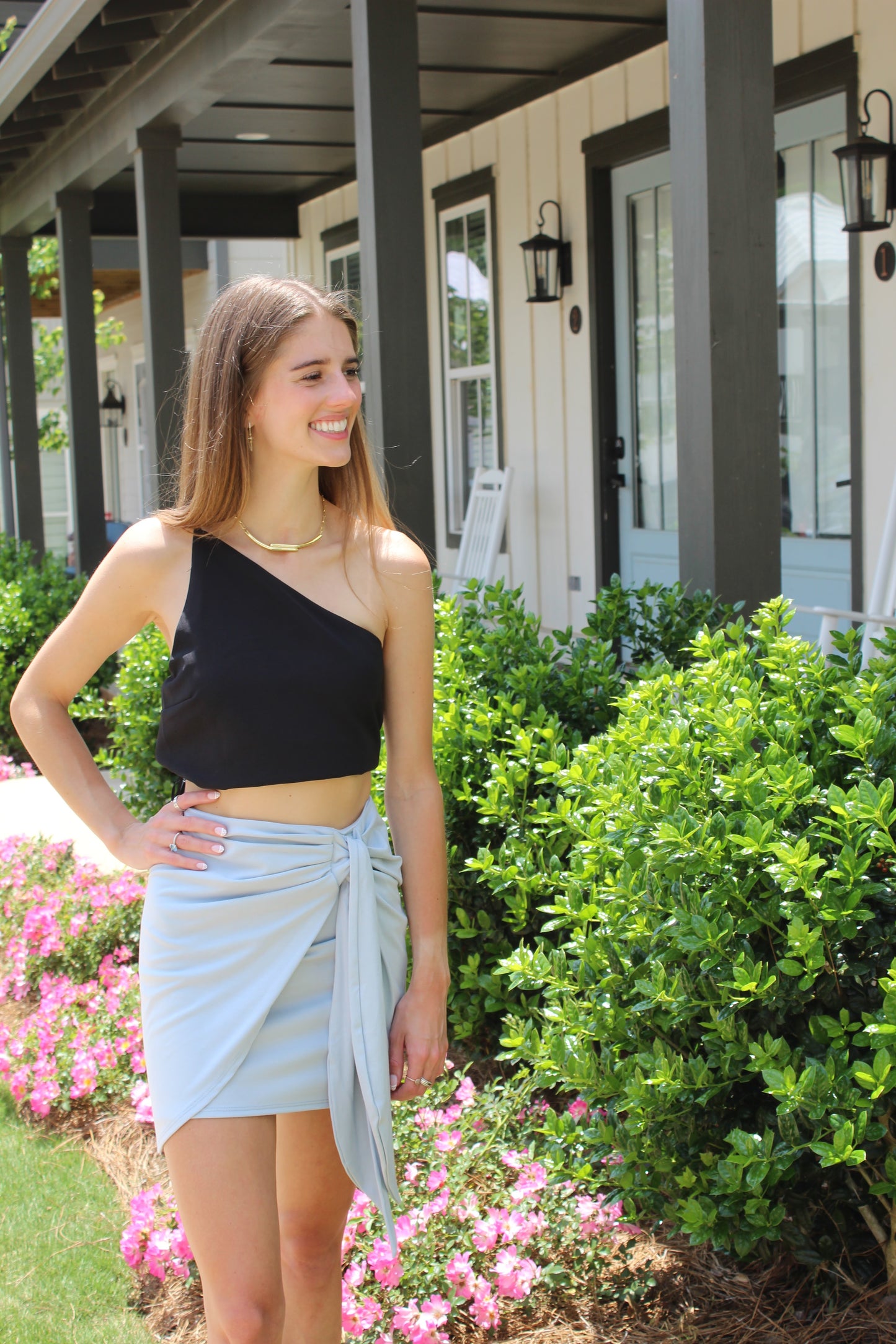Sadie Draped Front Skirt
