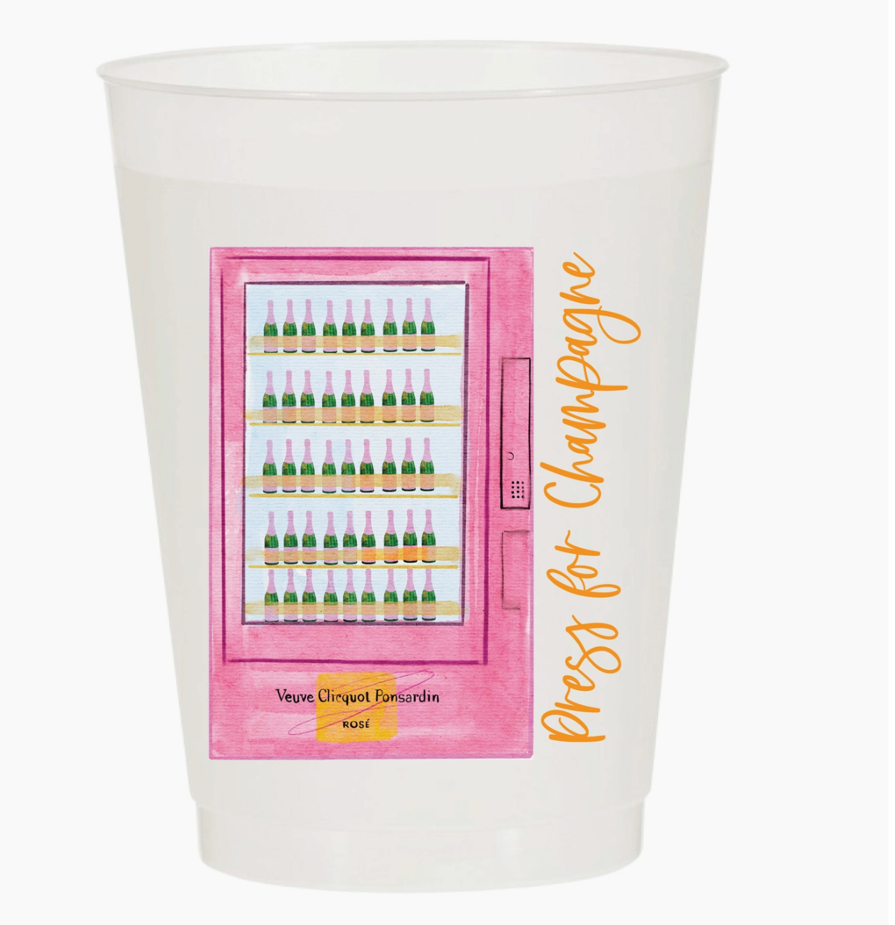 Press For Champagne Reusable Cups (Set of 10)