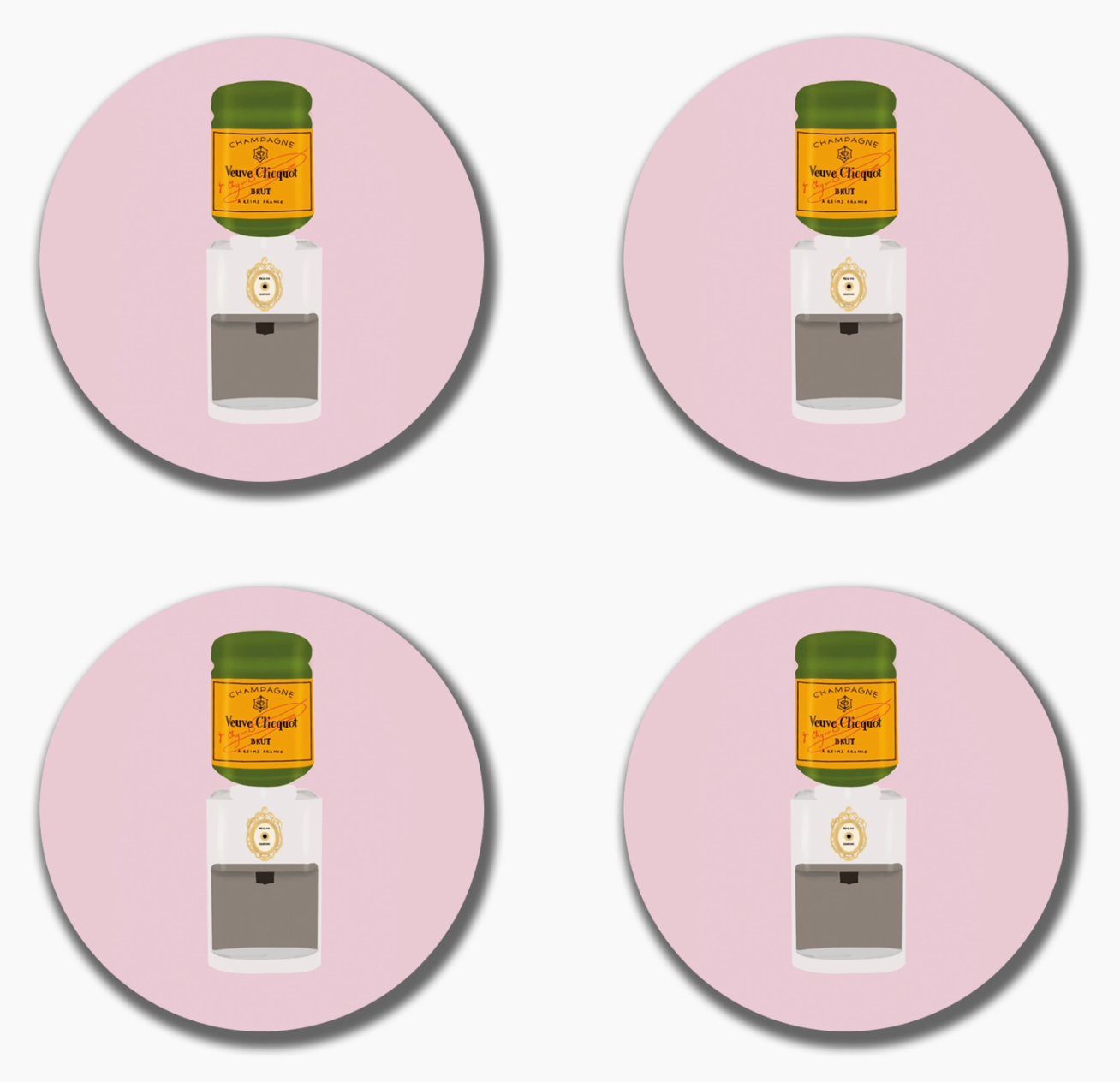 Ceramic Champgane Coasters