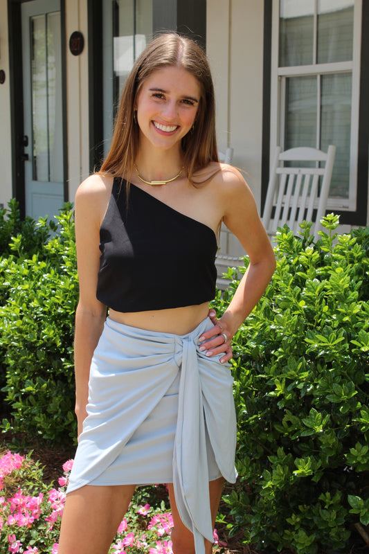 Sadie Draped Front Skirt